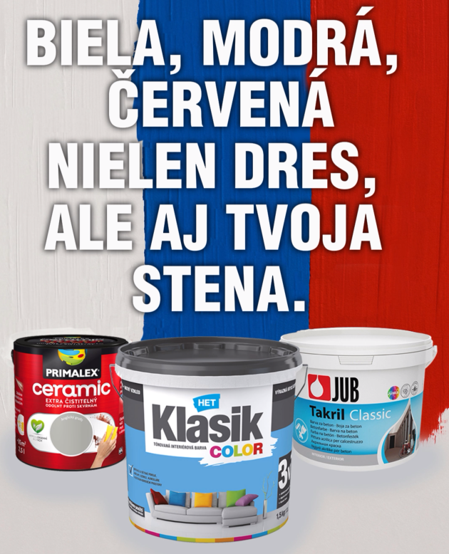 Farby na stenu ako hokejový dres