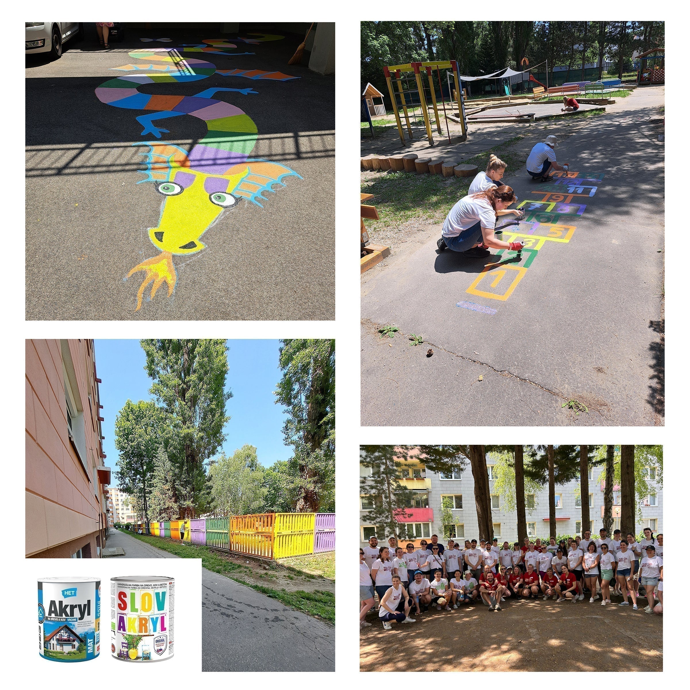 Slovlak SLOVAKRYL univerzálna farba na drevo, kov a betón - hlavný hrdina grantovej výzvy Nadácie Pontis