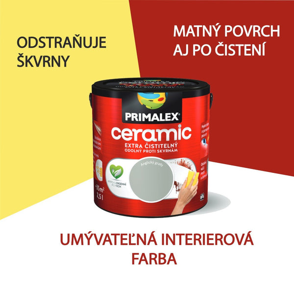 PRIMALEX ceramic umývateľná farba na stenu pre moderné bývanie