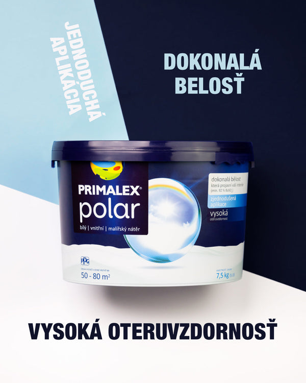 Hľadáte interiérovú farbu 🎨, ktorá vydrží? Primalex polar biela farba na stenu je tou pravou!