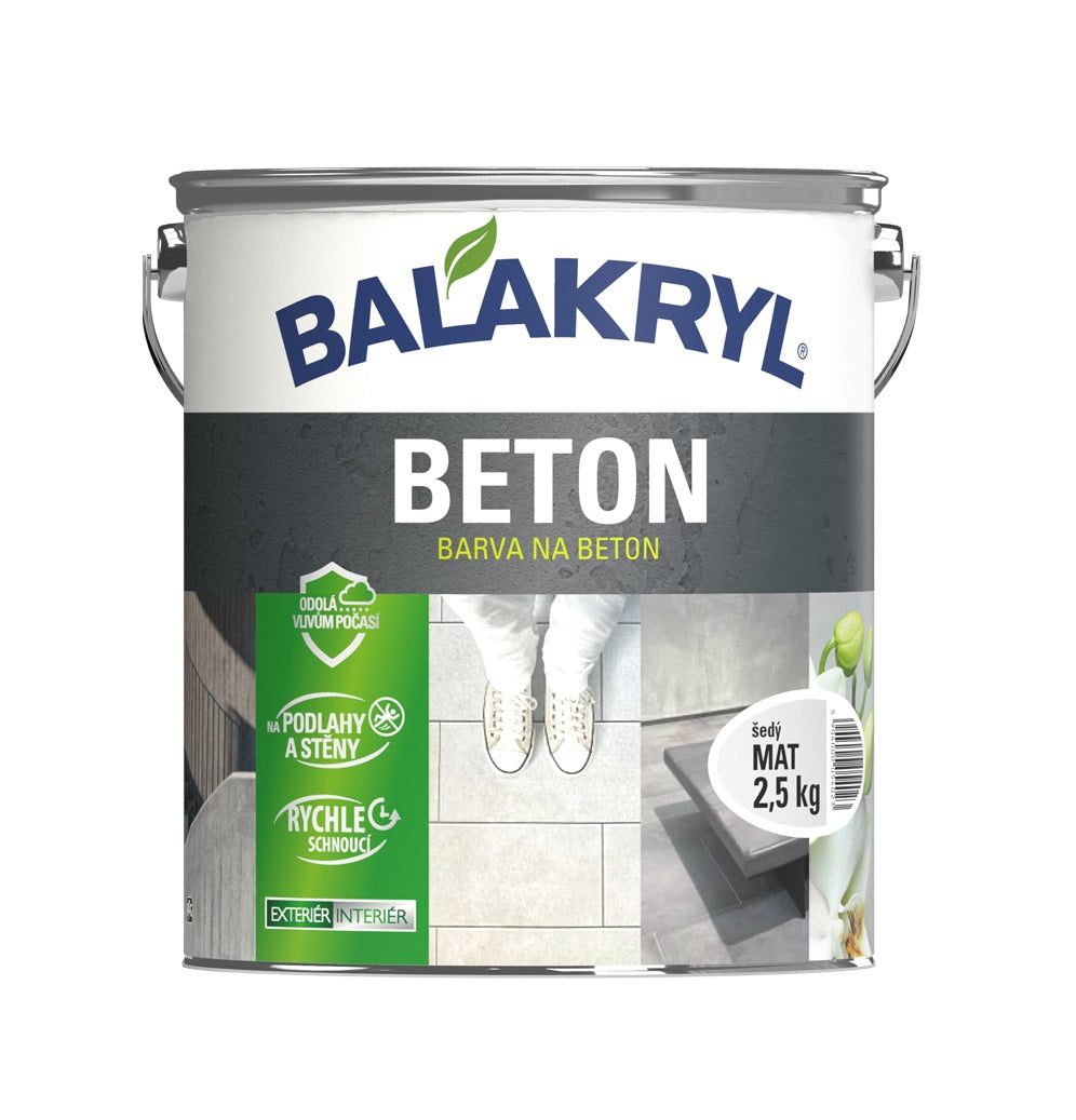 BALAKRYL BETON vodou riediteľná protišmyková umývateľná farba na betón