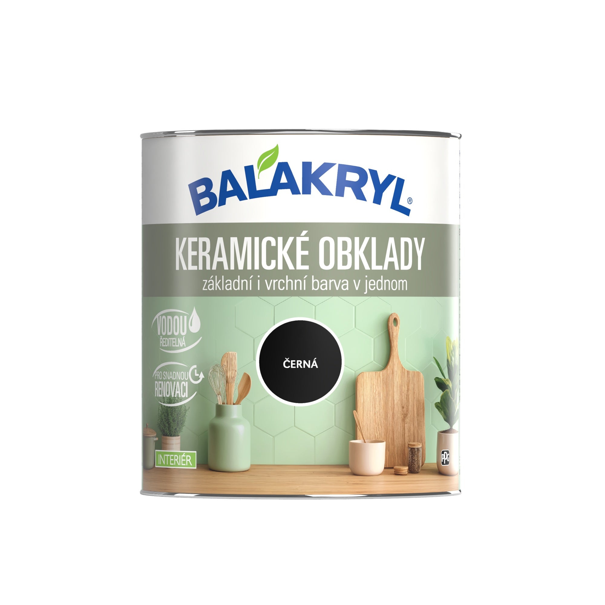 BALAKRYL KERAMICKÉ OBKLADY základná a vrchná farba_čierna