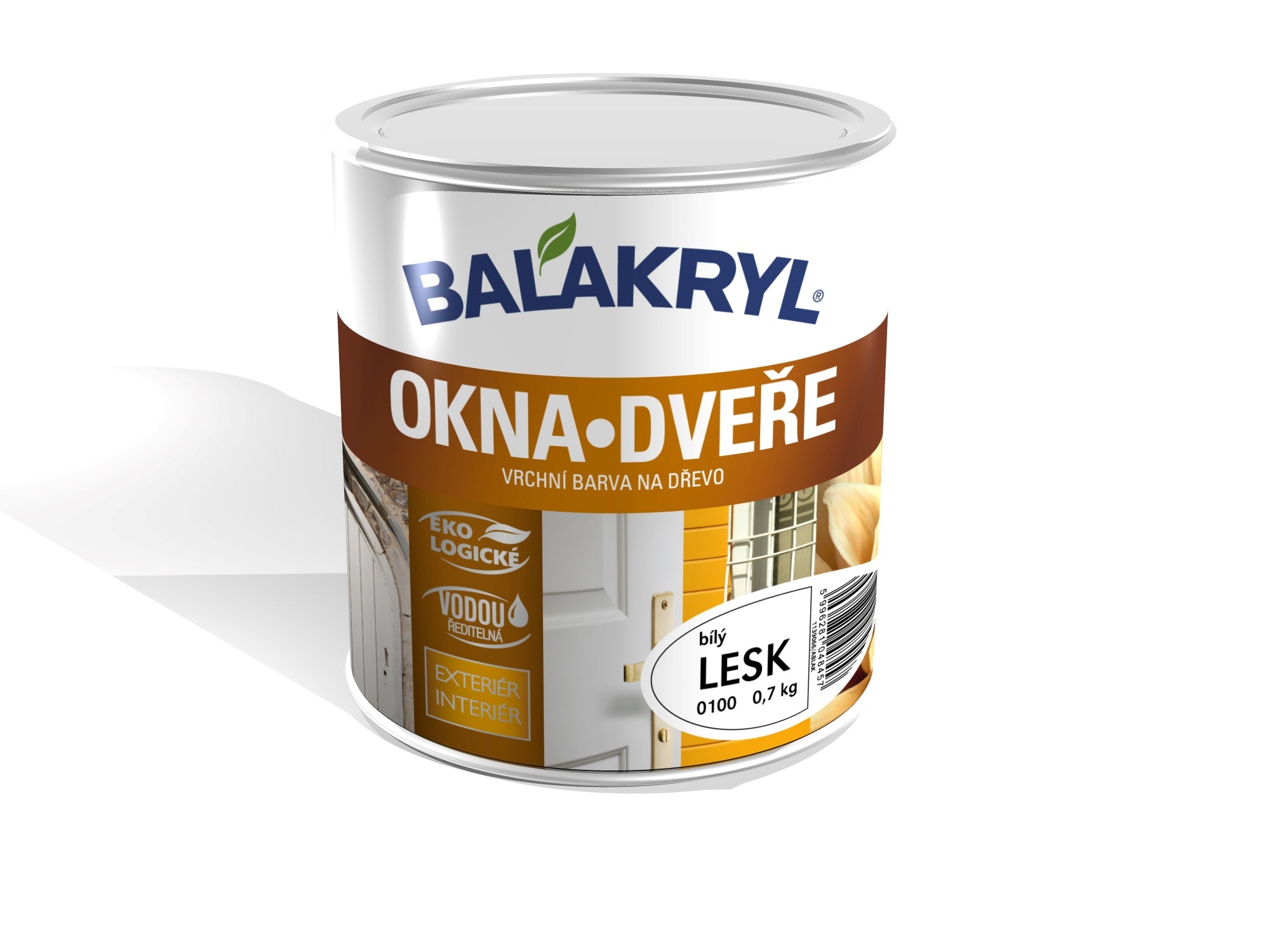 BALAKRYL OKNÁ a DVERE rýchloschnúca farba na drevo