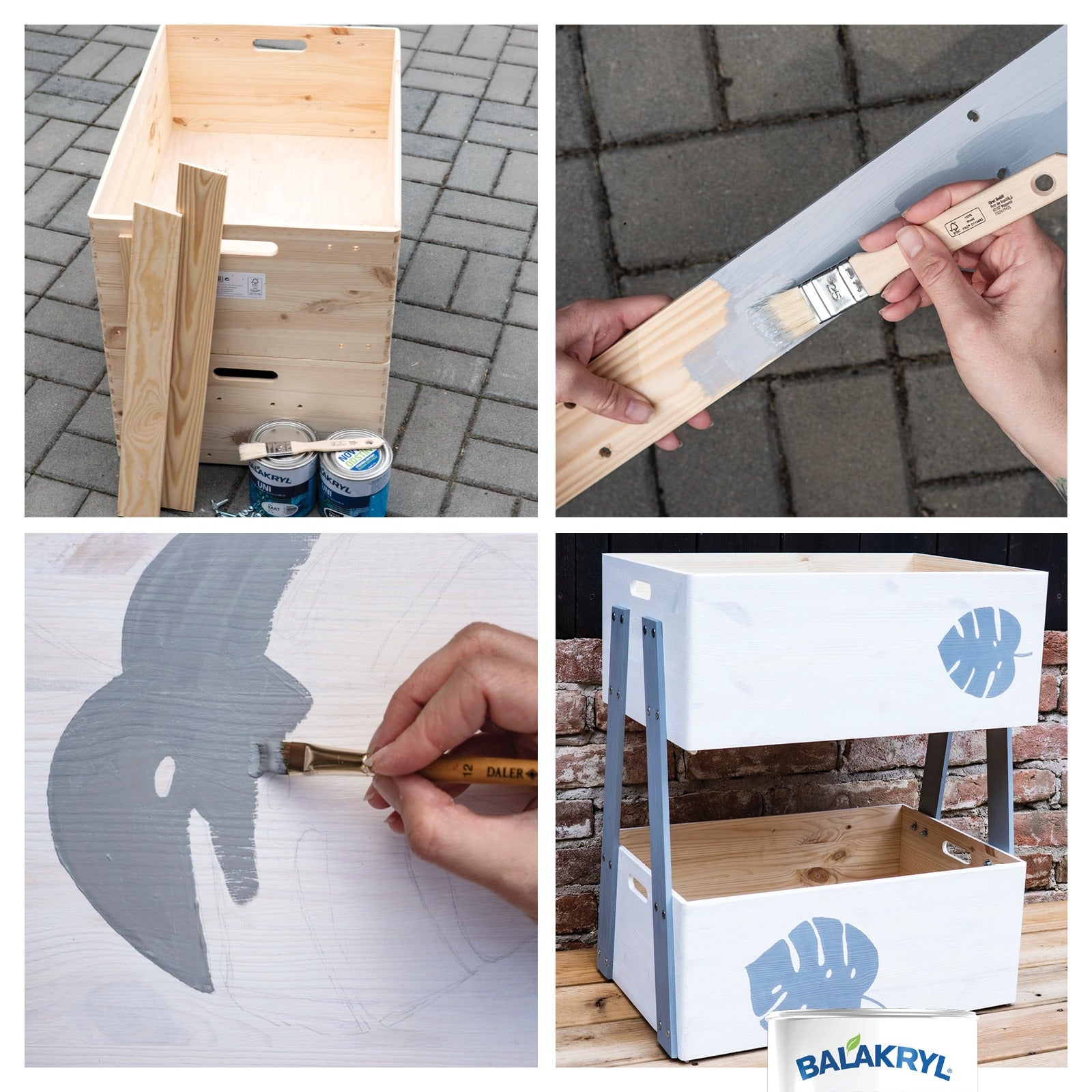 BALAKRYL UNI MAT vodou riediteľná ekologická farba na drevo a kov_použitie