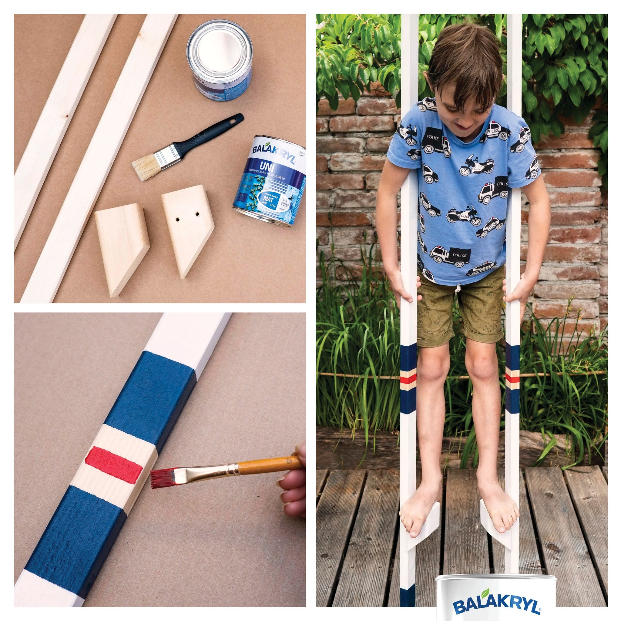 BALAKRYL UNI MAT vodou riediteľná ekologická farba na drevo a kov_použitie