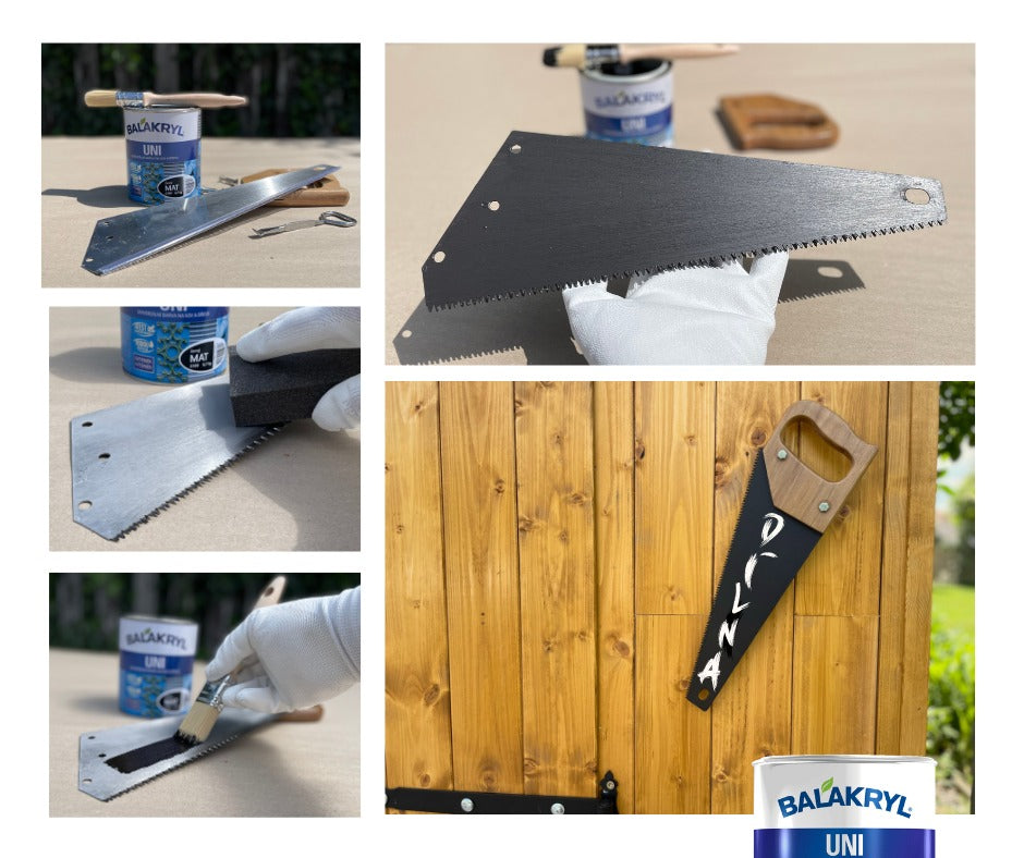 BALAKRYL UNI MAT vodou riediteľná ekologická farba na drevo a kov_použitie