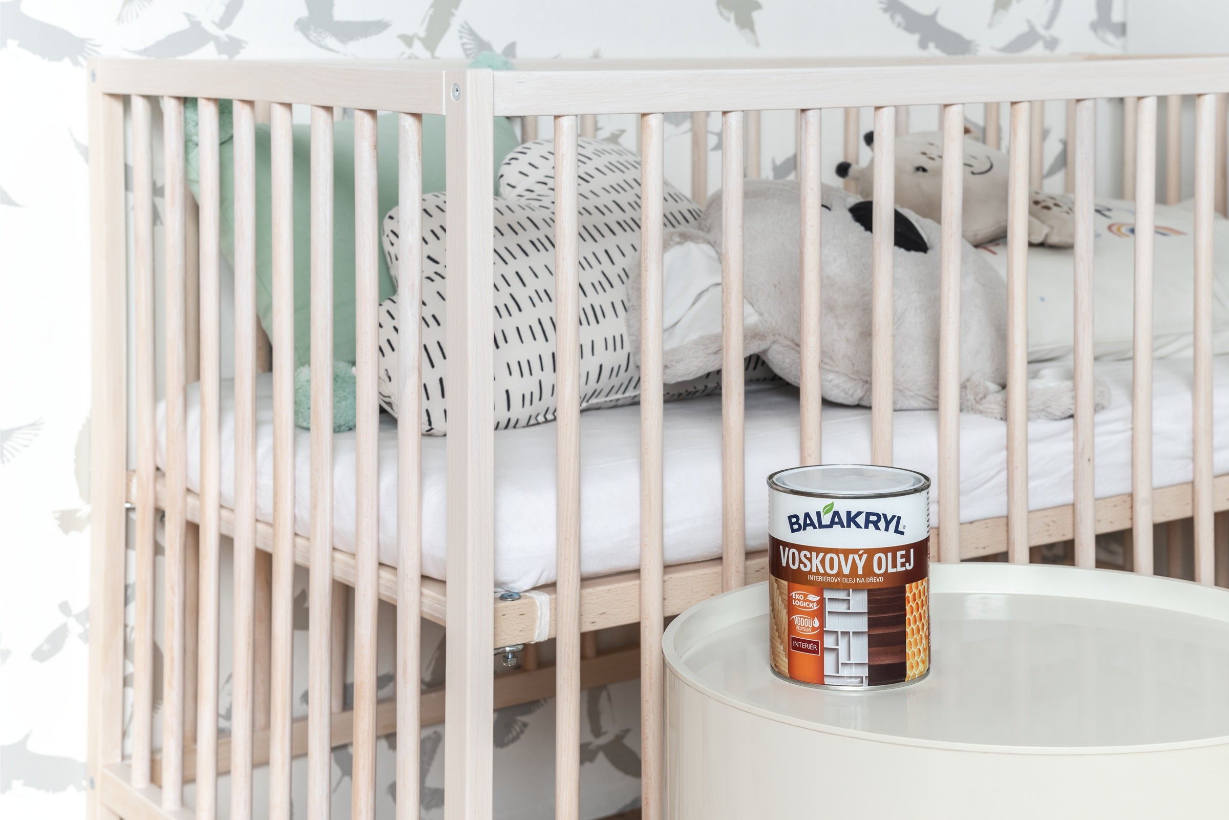 BALAKRYL VOSKOVÝ OLEJ na drevo interiér_ukážka1