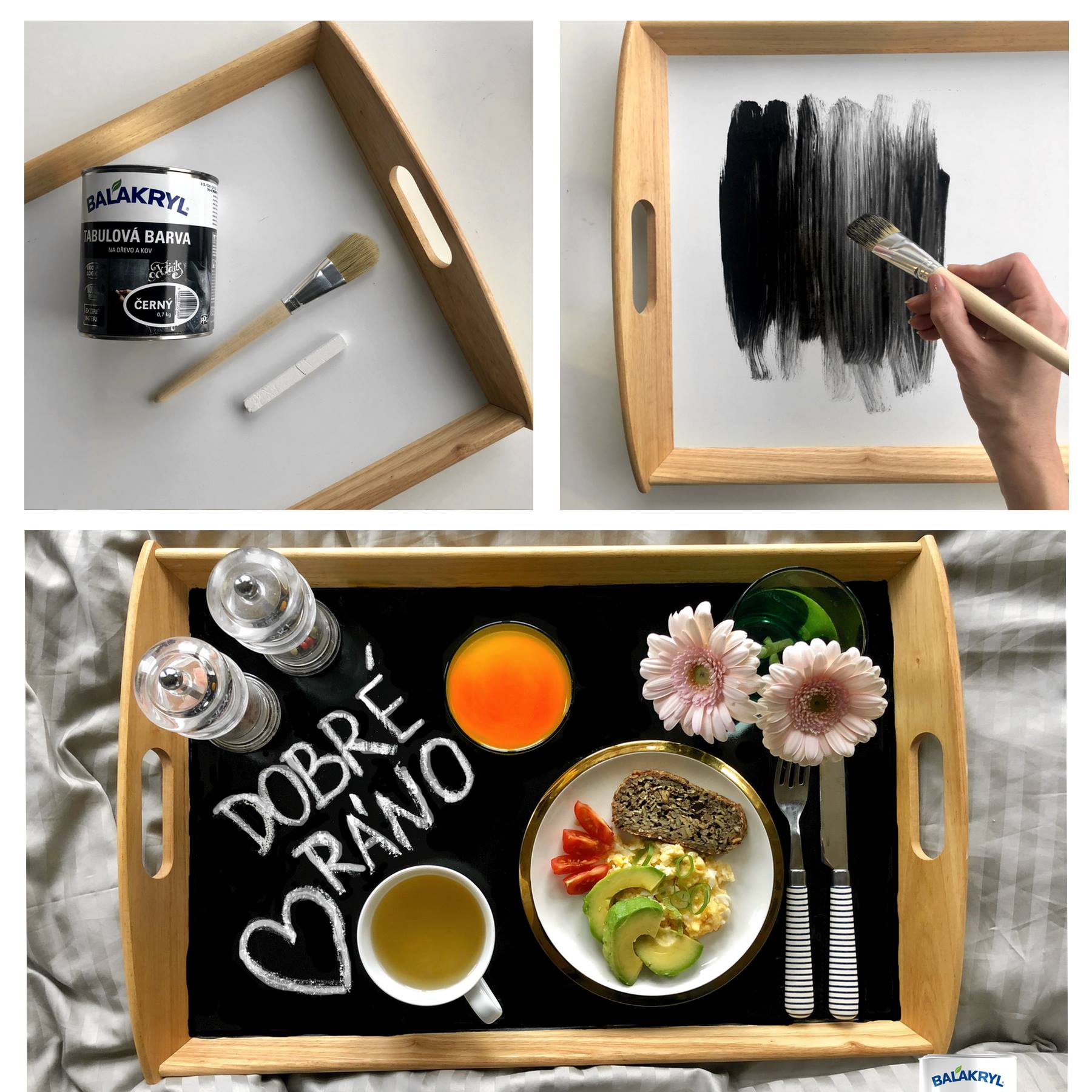BALAKRYL TABUĽOVÁ FARBA na drevo a kov vodou riediteľná