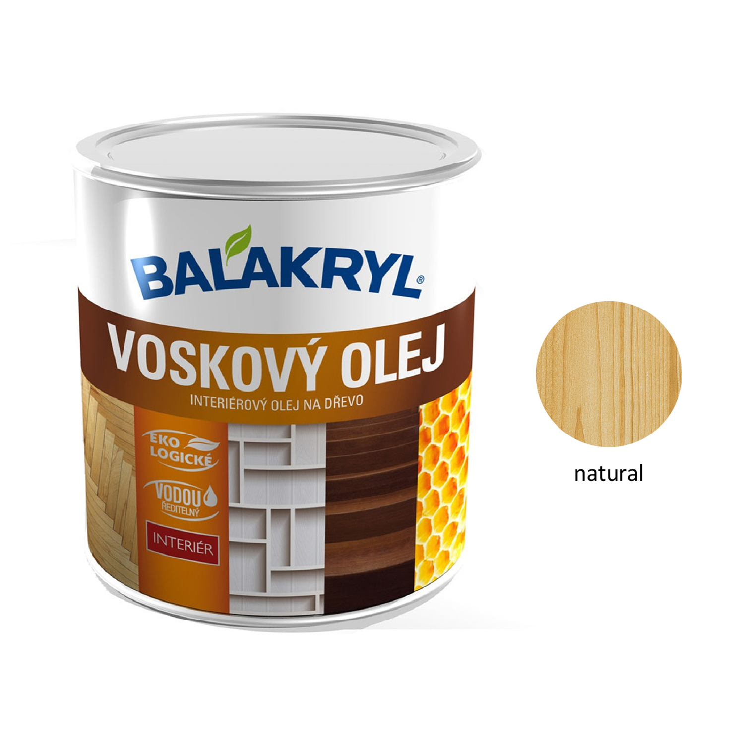 BALAKRYL VOSKOVÝ OLEJ na drevo interiér - natural