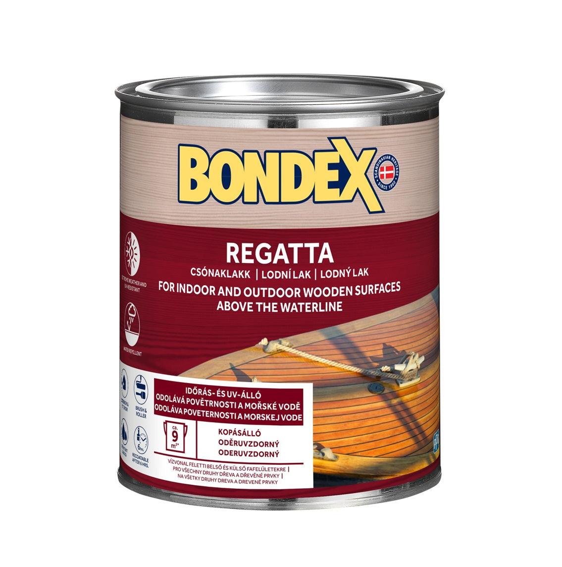 BONDEX REGATTA Bezfarebný lodný lak na drevo lesk