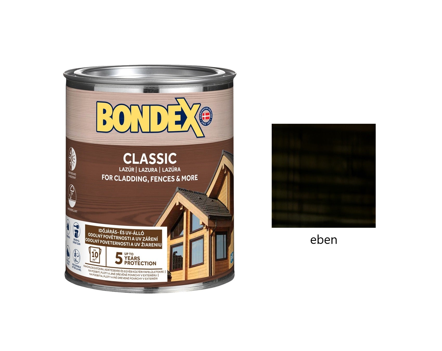 BONDEX CLASSIC tenkovrstvá syntetická lazúra na drevo dub 0,75 l