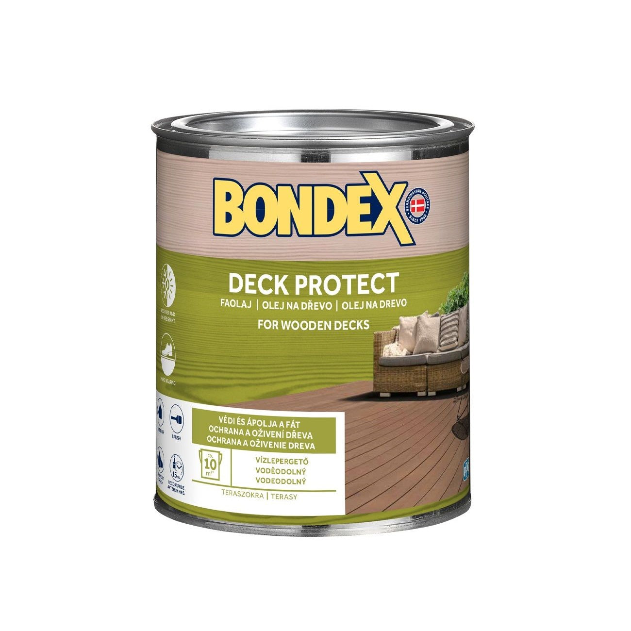 BONDEX DECK PROTECT napúšťací syntetický ochranný olej na drevo exteriér