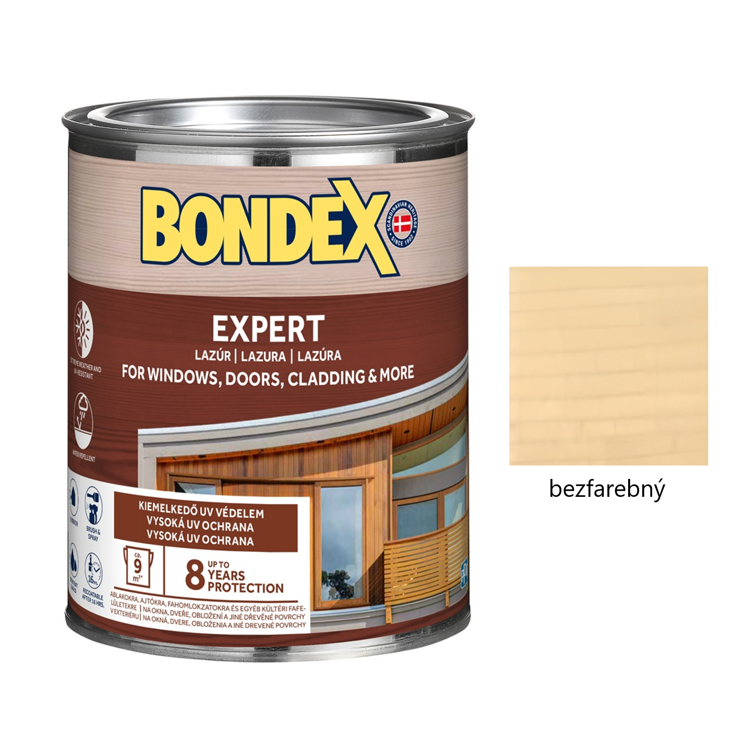 BONDEX EXPERT hrubovrstvá syntetická lazúra na drevo - bezfarebný