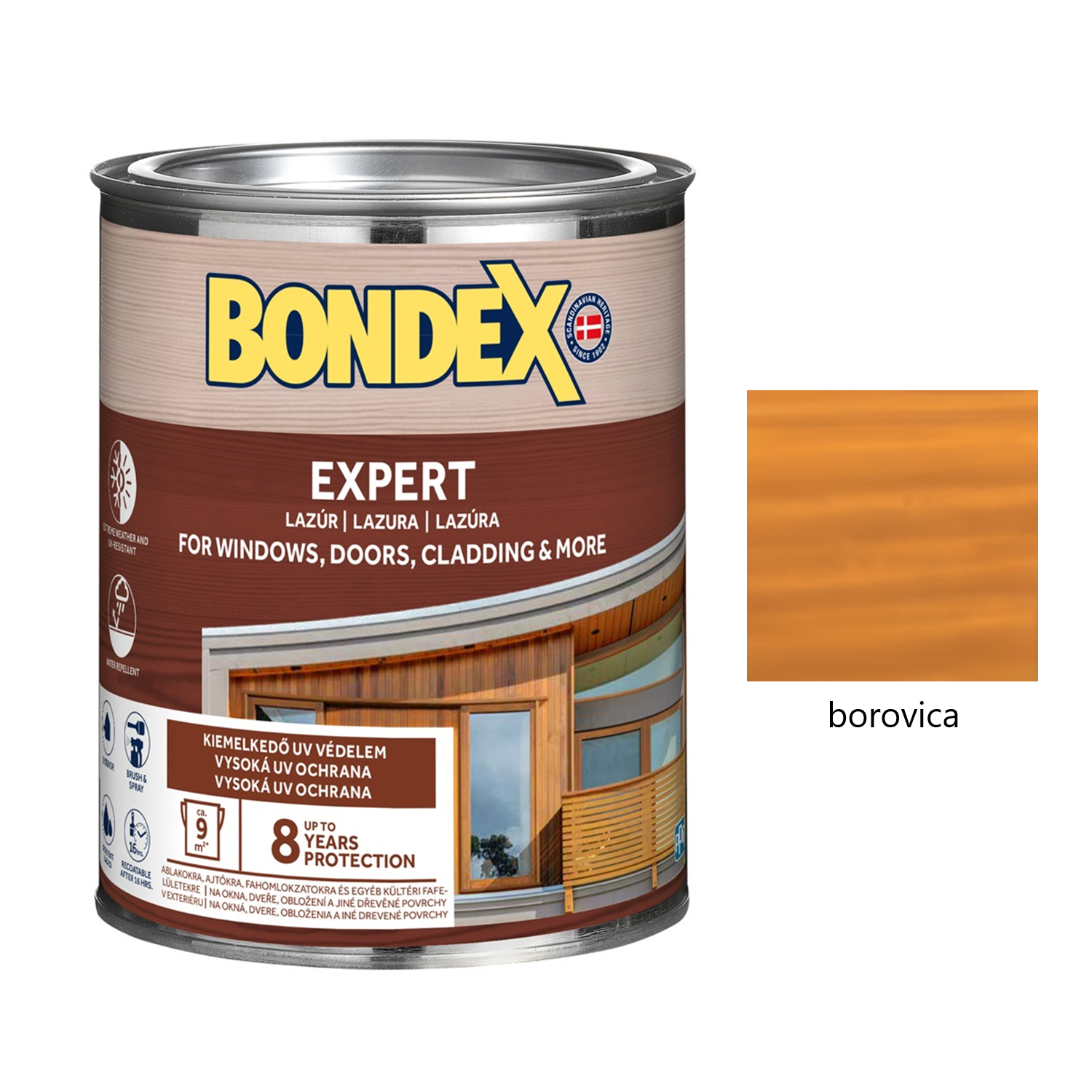 BONDEX EXPERT hrubovrstvá syntetická lazúra na drevo - borovica