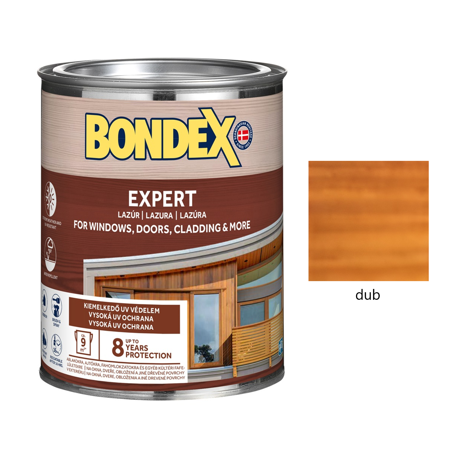 BONDEX EXPERT hrubovrstvá syntetická lazúra na drevo - dub