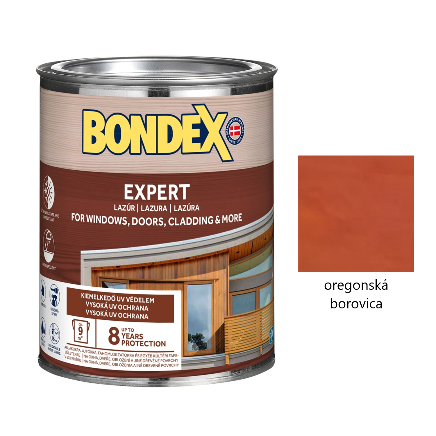 BONDEX EXPERT hrubovrstvá syntetická lazúra na drevo - oregonská borovica