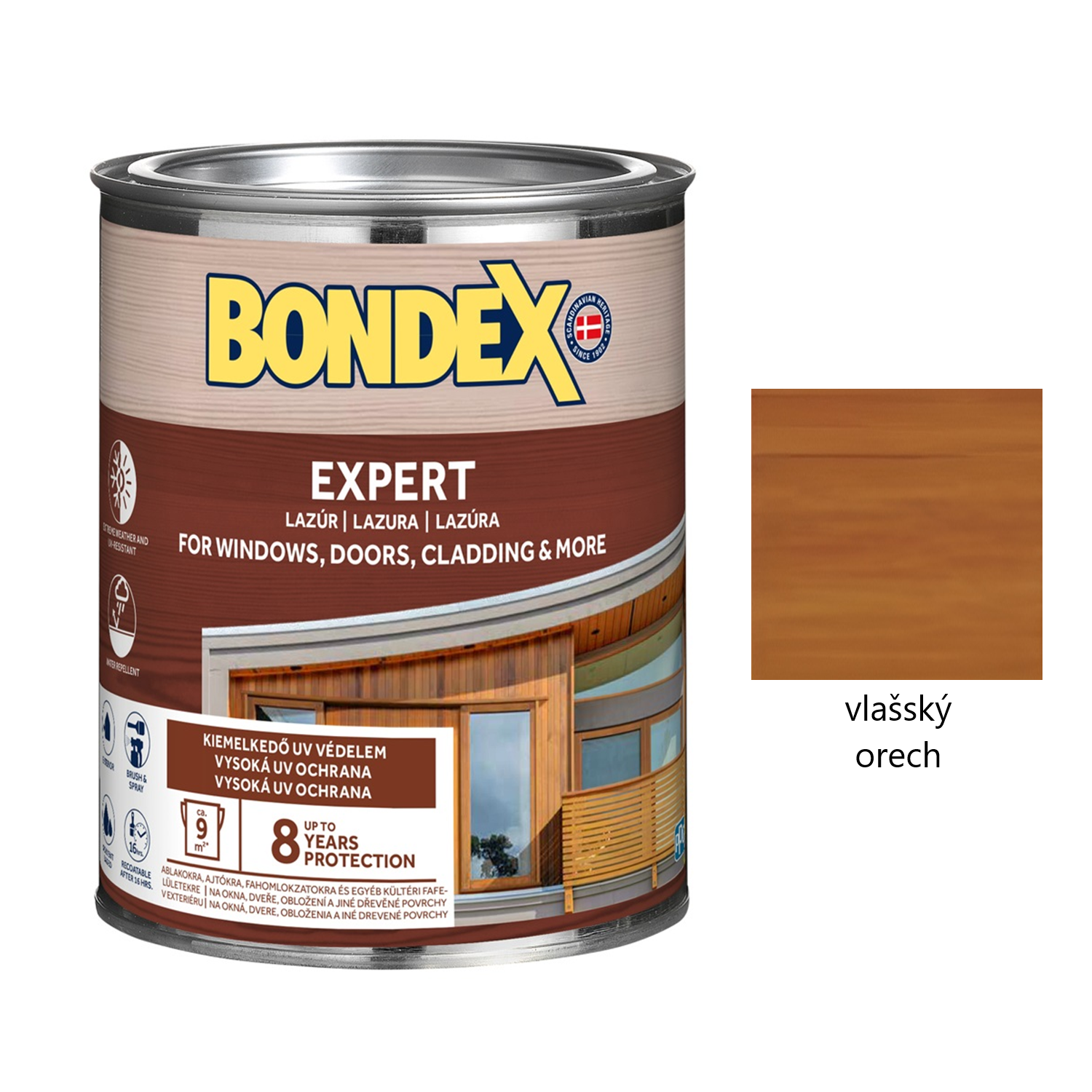 BONDEX EXPERT hrubovrstvá syntetická lazúra na drevo - vlašský orech