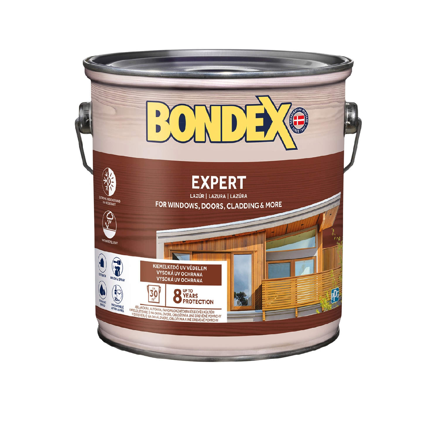 BONDEX EXPERT hrubovrstvá syntetická lazúra na drevo 2,5 l