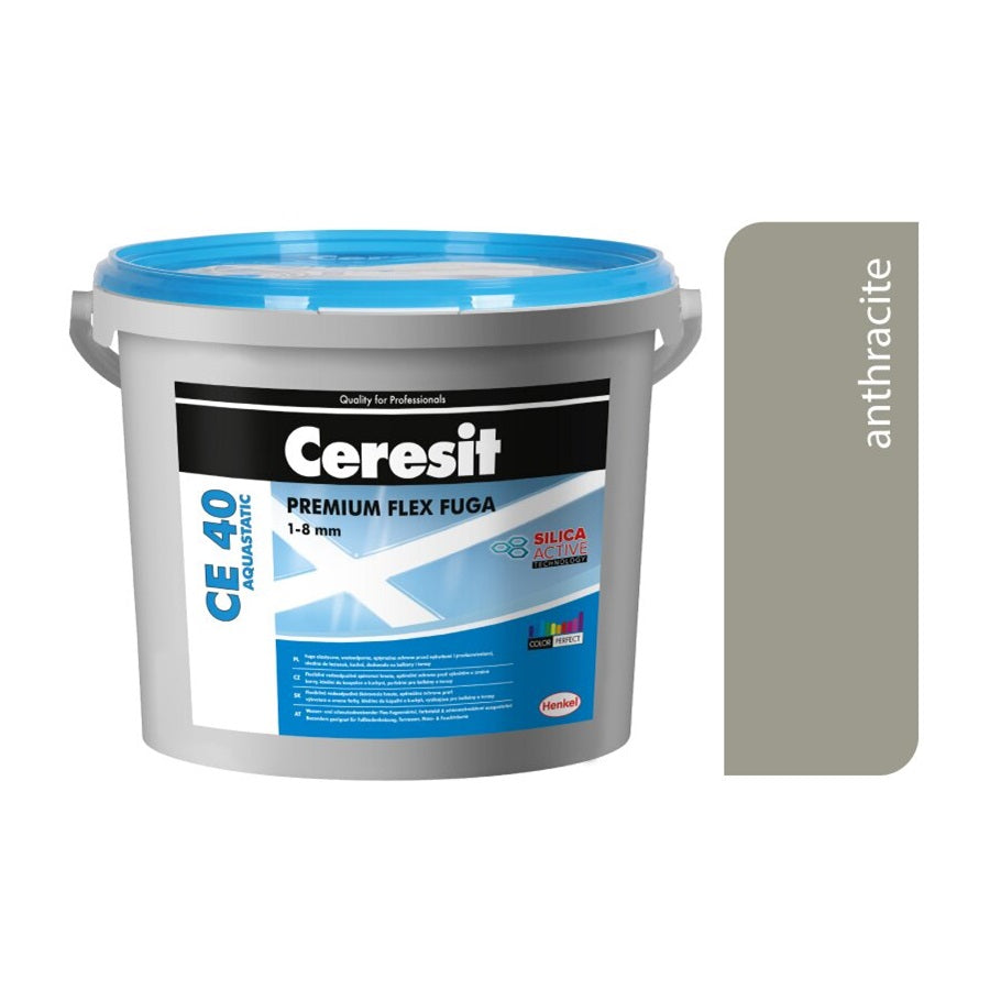 CERESIT CE 40 AQUASTATIC Flexibilná škárovacia hmota 13 - Antracit