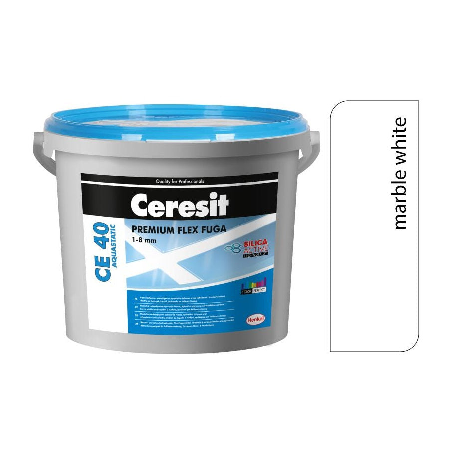 CERESIT CE 40 AQUASTATIC Flexibilná škárovacia hmota 102 - Marble White