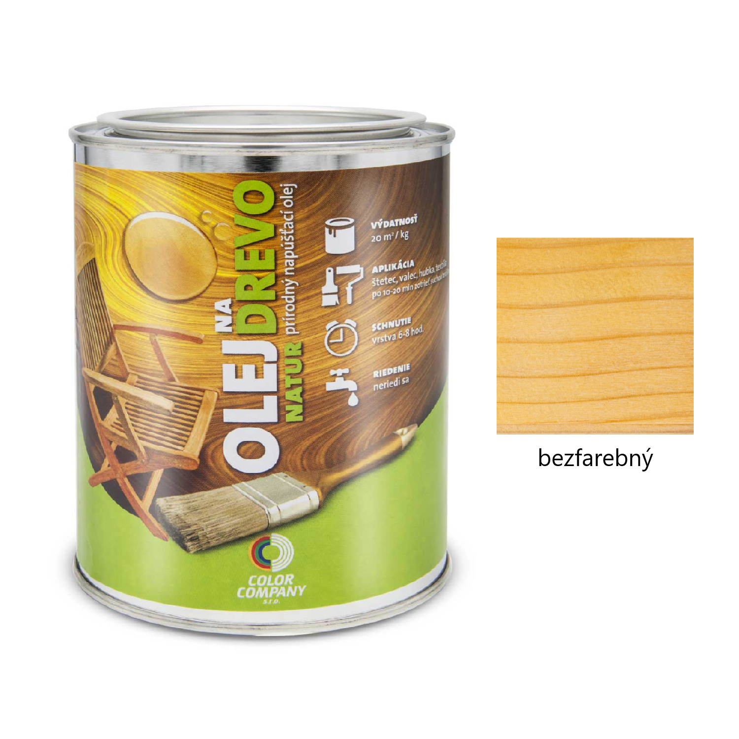 COLOR COMPANY NATUR Napúšťací prírodný olej na drevo - bezfarebný