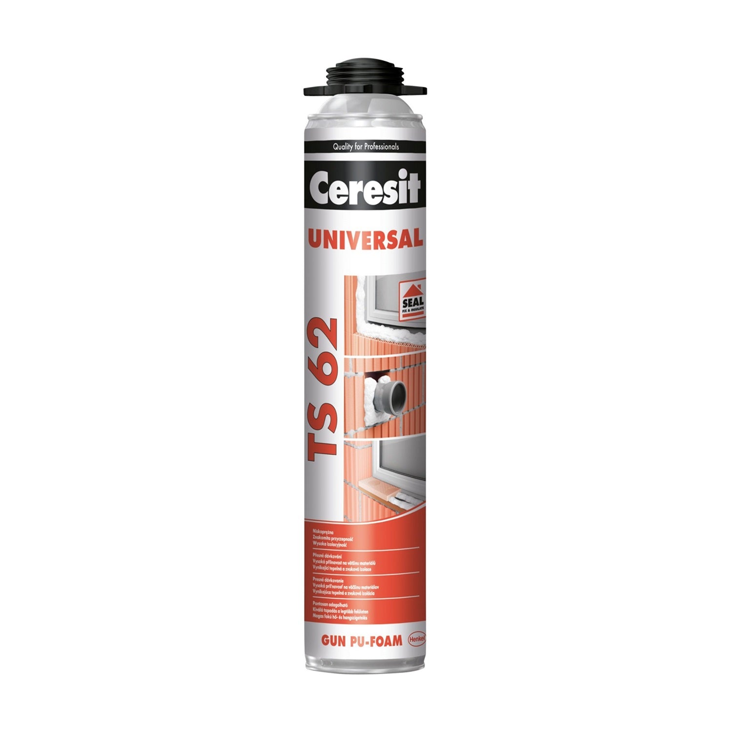 Ceresit TS 62 PRO univerzálna PUR pena pištoľová 750 ml