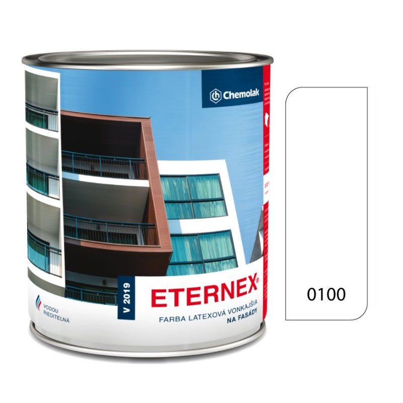 Chemolak ETERNEX V 2019 Latexová vonkajšia fasádna farba - 0100 - Biela