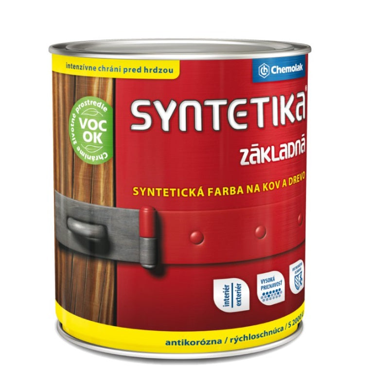 Chemolak SYNTETIKA S 2000 U Základná syntetická antikorózna farba na kov a drevo