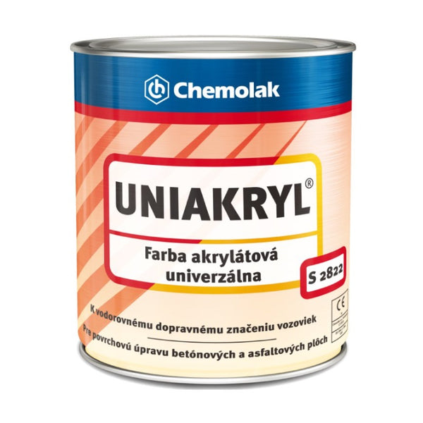 Chemolak UNIAKRYL S 2822 Akrylátová univerzálna oteruvzdroná farba na betón
