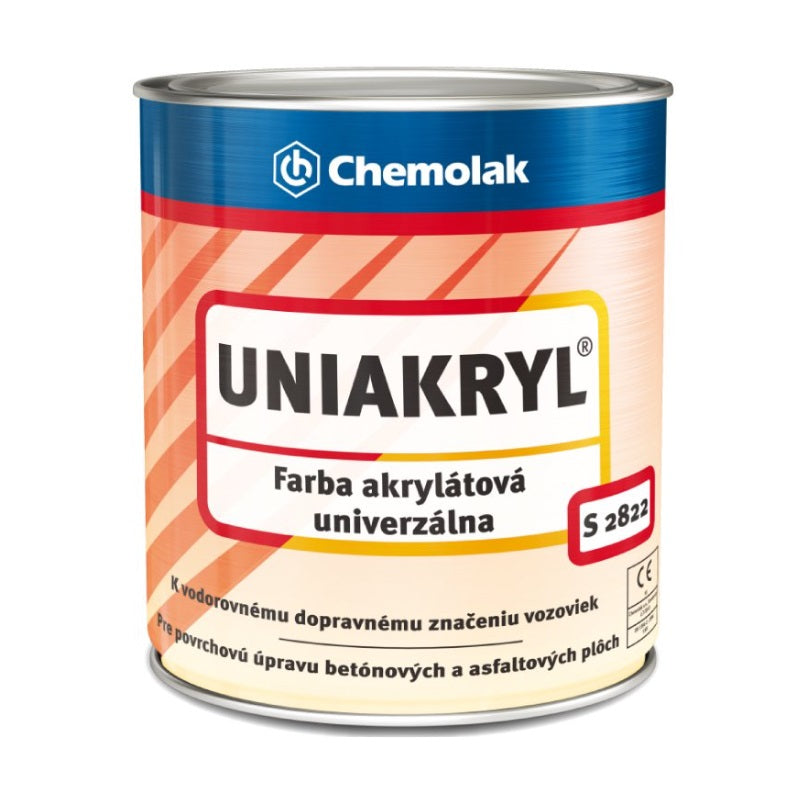 Chemolak UNIAKRYL S 2822 Akrylátová univerzálna oteruvzdroná farba na betón