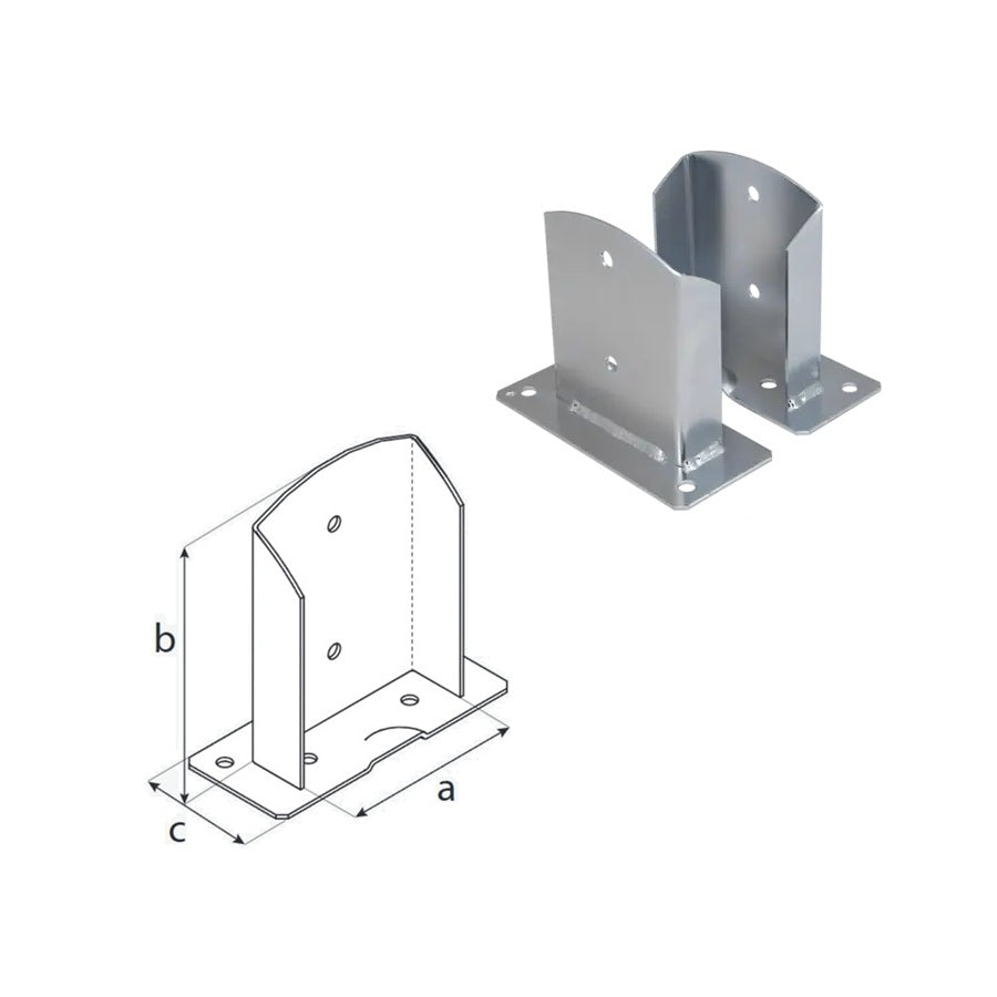 DOMAX PSD zaskrutkovacia pätka stĺpika 120