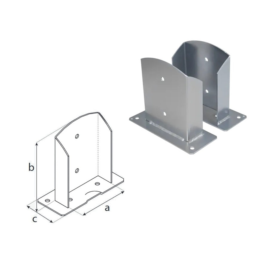 DOMAX PSD zaskrutkovacia pätka stĺpika 160