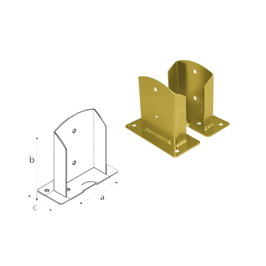 DOMAX PSD zaskrutkovacia pätka stĺpika ZNZ 120