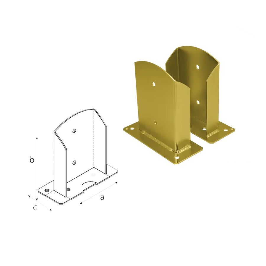 DOMAX PSD zaskrutkovacia pätka stĺpika ZNZ 140