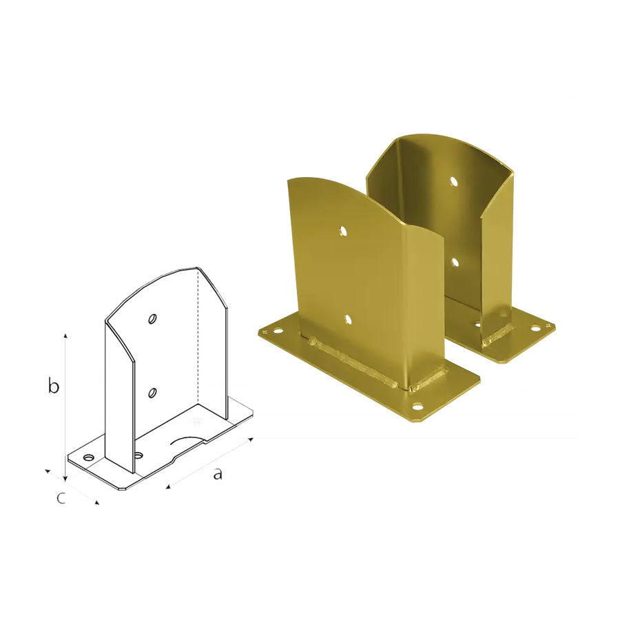 DOMAX PSD zaskrutkovacia pätka stĺpika ZNZ 160