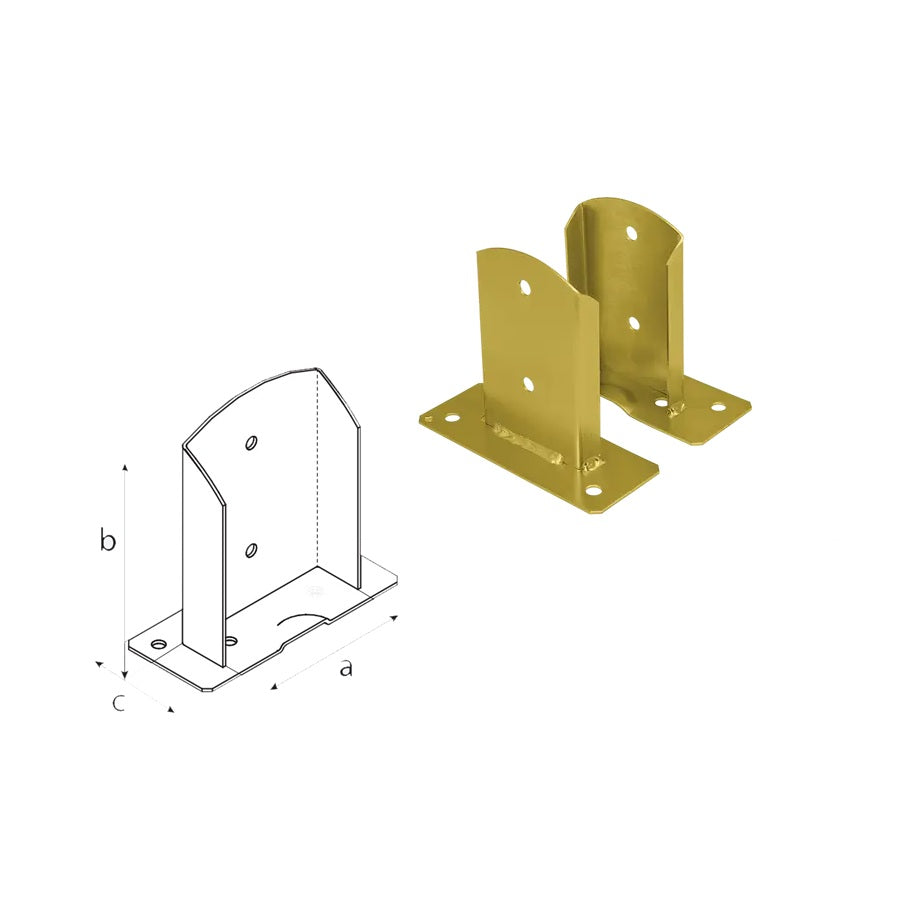 DOMAX PSD zaskrutkovacia pätka stĺpika ZNZ 90