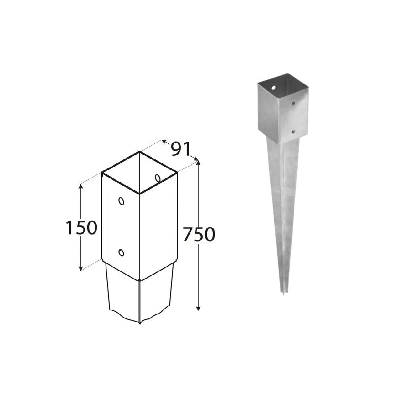 DOMAX PSG nabíjacia pätka stĺpika 90