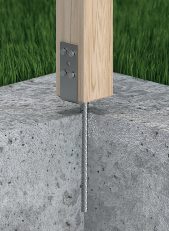 DOMAX PSL zapustená pätka stĺpika typu ukážka