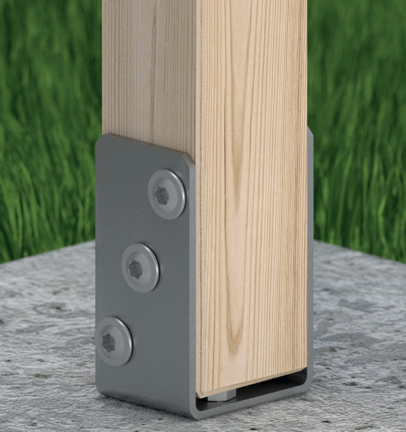 DOMAX PSO zaskrutkovacia pätka stĺpika typu U HDG ukážka