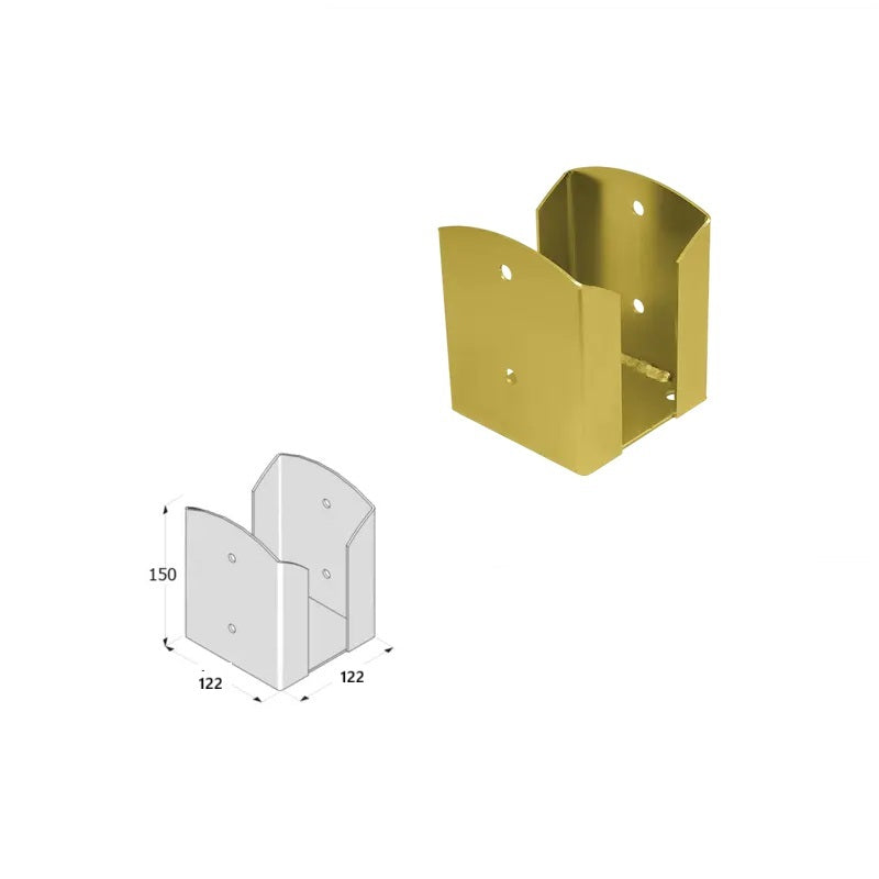 DOMAX PSPW zaskrutkovacia pätka stĺpika so štvorcovou základňou ZNZ 120