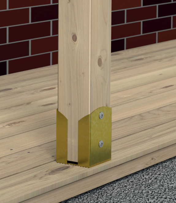 DOMAX PSPW zaskrutkovacia pätka stĺpika so štvorcovou základňou