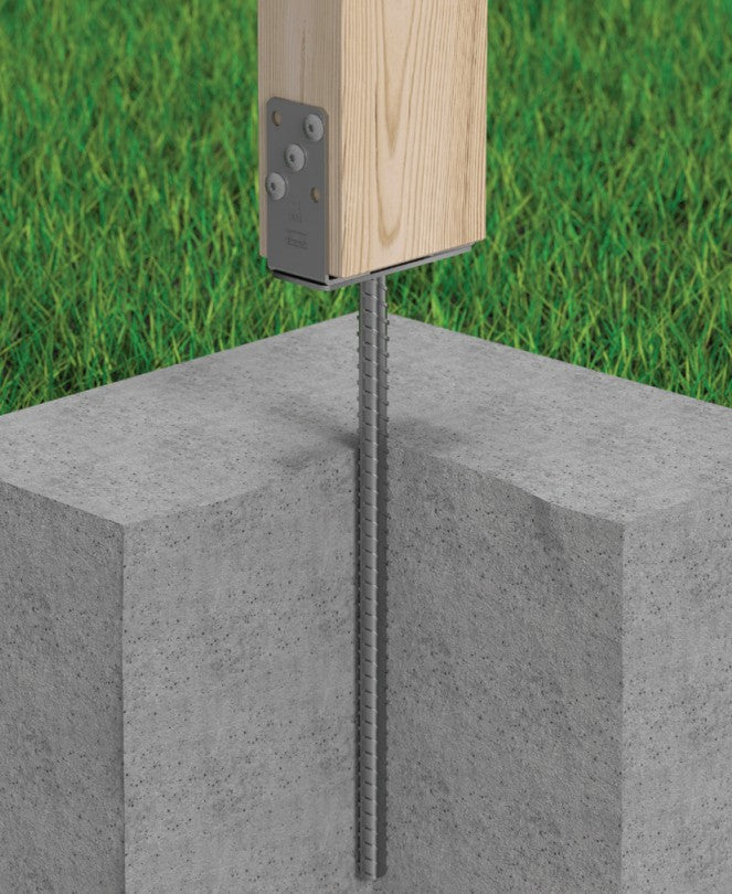 DOMAX PSRU 60-200 500 zapúšťacia pätka stĺpika typu U nastaviteľná ukážka