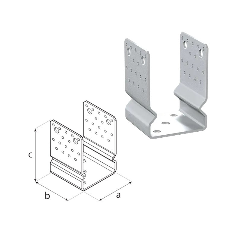 DOMAX PSSOZ 100 zaskrutkovacia pätka stĺpika typu U