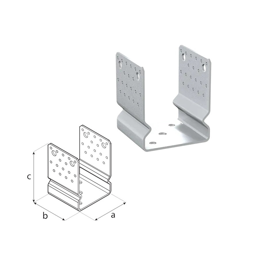 DOMAX PSSOZ 120 zaskrutkovacia pätka stĺpika typu U