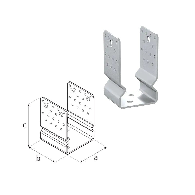 DOMAX PSSOZ 80 zaskrutkovacia pätka stĺpika typu U