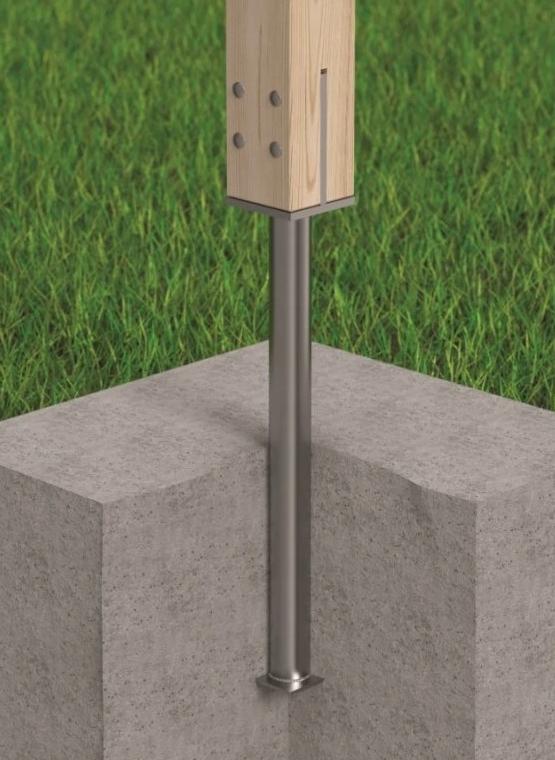 DOMAX PSW R500 zapustená pätka stĺpika typu U