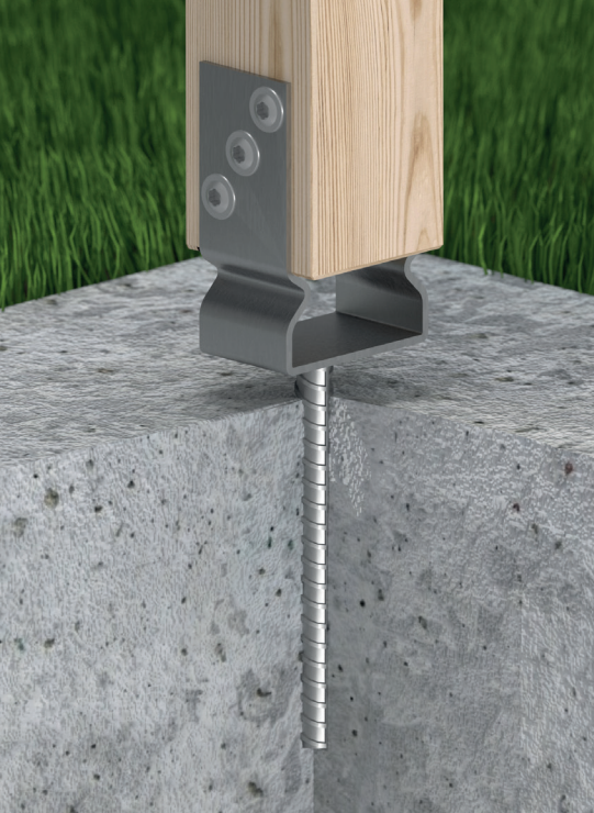 DOMAX PSZ zapustená pätka stĺpika typu U (ZNO) ukážka1