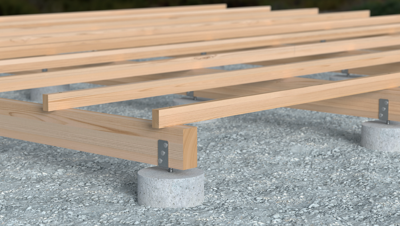 DOMAX PS zapustená pätka stĺpika typu U ukážka1