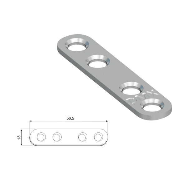 DOMAX FLW 60 zaoblená montážna spojka