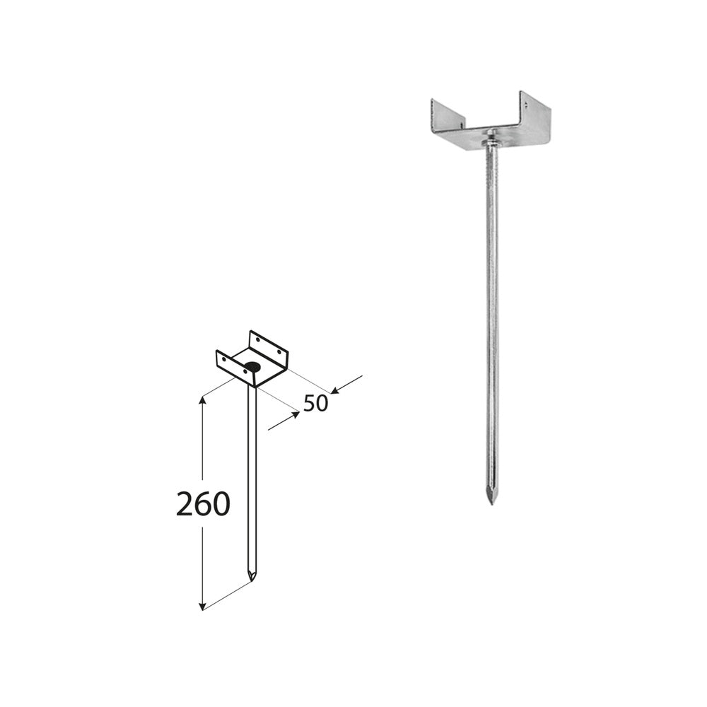 DOMAX PD 260-50 podpera na strešné laty